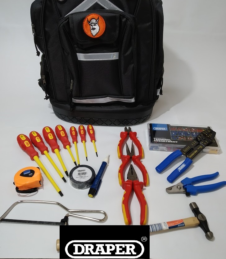 Christensen Electricians Tool Case in a Backpack -With VDE ite