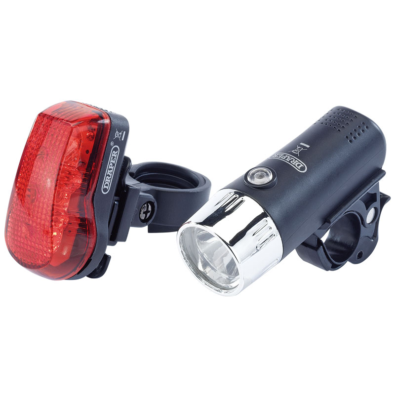 Draper Front And Rear LED Bicycle Light Set