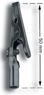 MULTI-CONTACT 4mm non-insulated croc clip