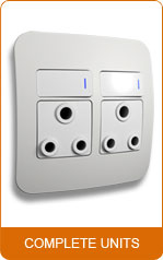 Veti Double 16A RSA Socket Outlet (100mm x 100mm) - Whi